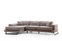 Atelier Del Sofa Sofá Esquinero Frido Left (Chl+3R) Gris Claro 304 cm x 190 cm Comodidad y Estilo Industrial
